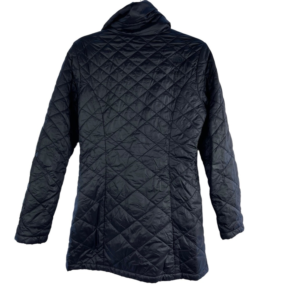 SmartWool Jacket Women Small Black Parka Wool Fill Coat Hooded Puffer Winter - Picture 2 of 16